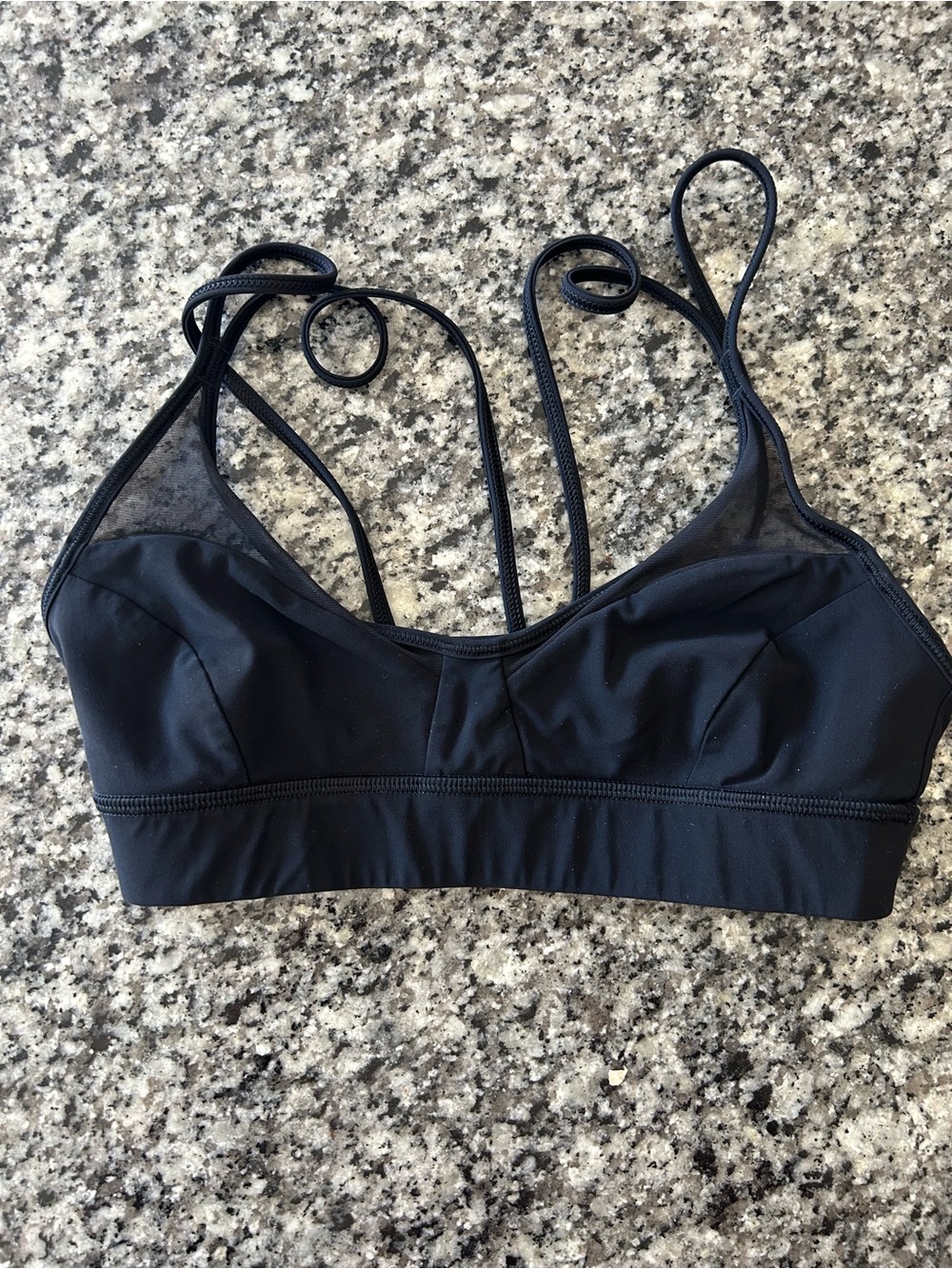 Everyday Black Strappy Sports Bralette